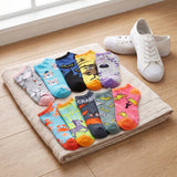 Mix Colors & Multi Animal Pattern Low Cut Socks - 10 Pairs