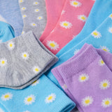 Misty Flower Blooms Patterns Socks - 12 Pairs
