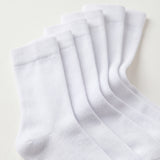 Women's Plain White Socks - 12 Pairs