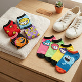 Monster Mashup Smiling No Show Socks - 20 Pairs