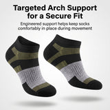 Men's Low Cut Striped Checkered Sports Socks - 6 Pairs