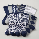 Women's Zebra Striped Socks - 12 Pairs