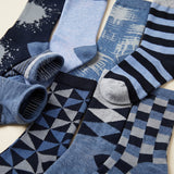 Navy and Grey Variety Crew Socks - 12 Pairs