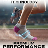 Cushioned Arch Support No Show Athletic Sport Socks - 12 Pairs