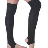 Tipi Toe Women Stirrup Ripped Socks - Lightweight Girl's Toeless Socks Over the Knee - Stretchable Women's Stockings Workout socks