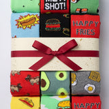 Pizza and Fries Burger Socks - 12 Pairs