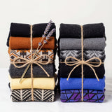 Earthy Nordic Mix Pattern Socks - 12 Pairs