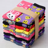 Cute Animal Emoji Socks - 12 Pairs