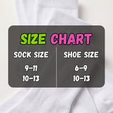 Women's Plain White Socks - 12 Pairs