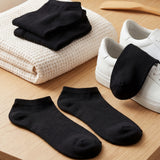 Women's Plain Black Low Cut Socks - 20 Pairs