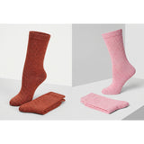 Colorful Solid Crew Socks - 12 Pairs