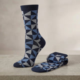 Navy and Grey Variety Crew Socks - 12 Pairs