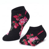 Women's 10 Pairs Midnight Garden Pattern For Vibrant Style Low Cut