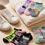 Cats & Dogs Pattern No Show Socks - 20 Pairs
