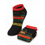 Food Inspired Striped No Show Socks - 20 Pairs