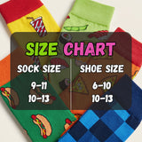 Men's Food Socks - 12 Pairs