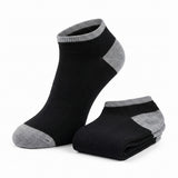 Black Toe Heel No Show Socks - 20 Pairs