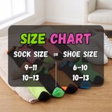 Women's 10 Pairs Multicolor Neon Contrast Pattern For Vibrant Style Low Cut