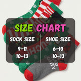Colorful Christmas Crew Socks - 12 Pairs