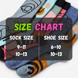 Abstract Pastel Faces Socks - 6 Pairs