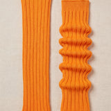 Women's Orange Leg Warmers