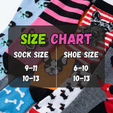 Colorful Women's Dog Socks - 12 Pairs