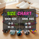 Mix Wine Sea & Shark Coffee Pattern No Show Socks - 20 Pairs