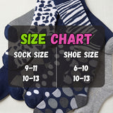 Women's Zebra Striped Socks - 12 Pairs