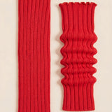 Women's Red Leg Warmers