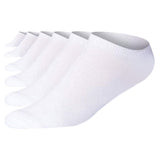 Men's Low Cut White Elegance Sports Socks - 6 Pairs