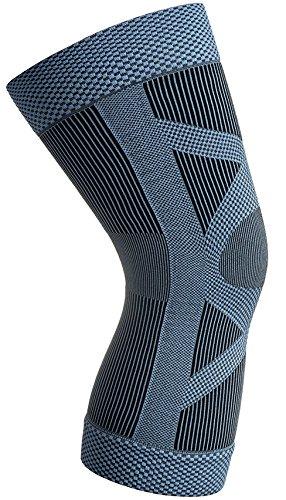 RONNOX Knee Compression Sleeve Support, Good for Sports Play, Running, Excersize/Workouts, Jogging, Jumping, Hiking, Swollen Muscle Pain Relief, CP04A-BLU - Socks