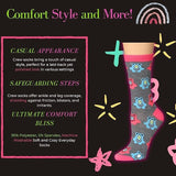 Tipi Toe Women's 12 Pairs Colorful Patterned Crew Socks with Fun Sayings  – Includes Exclusive Gift Box  Perfect for Women, Sizes 9-11, WC89-BX