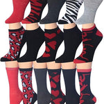 Women's 16 Pack Romantic Wild Mix Lightweight Colorful Patterned Low Cut/Crew Socks - Socks