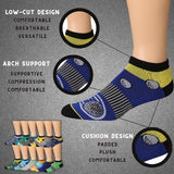 JAMES FIALLO Men's 6-Pairs Low Cut Basketball Design Athletic Sport Socks