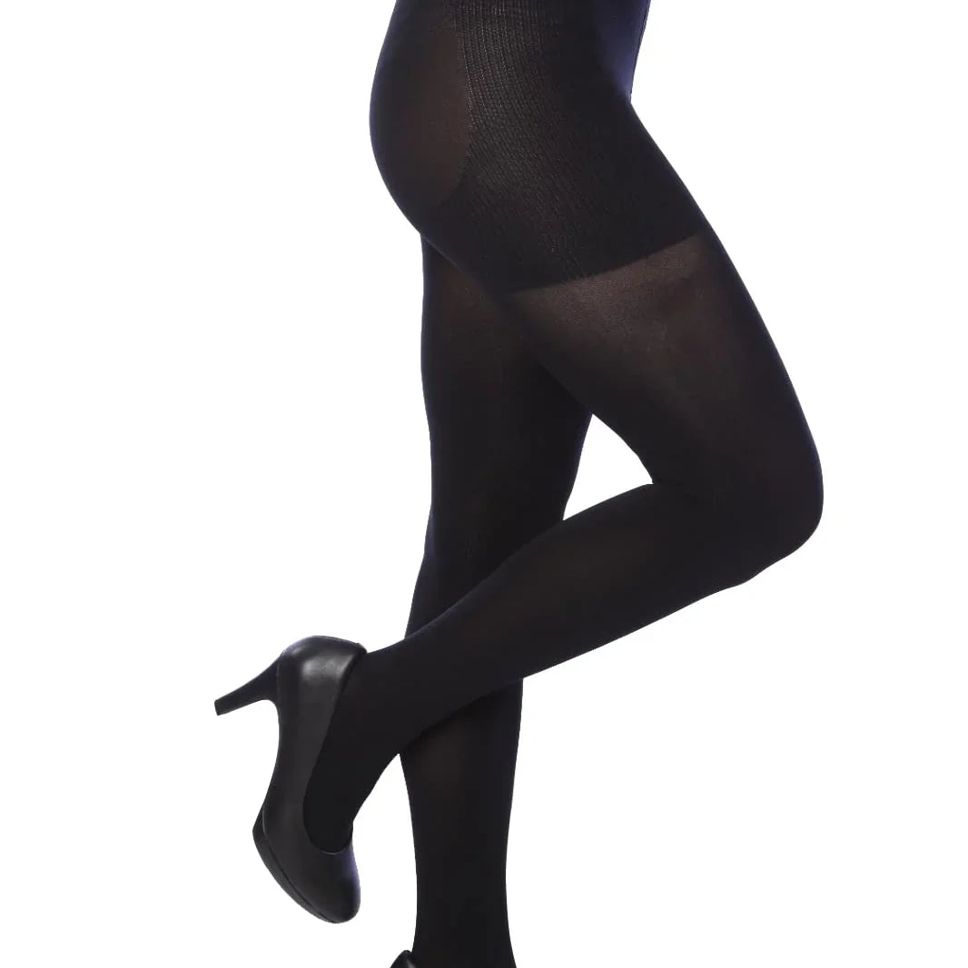 Black Opaque Shaper Tights