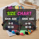 Stripes Zigzag Paint Splash No Show Socks - 20 Pairs