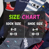 Lightweight Monster Pattern Socks - 12 Pairs