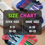 Women's Colorful Striped Low Cut Socks - 20 Pairs