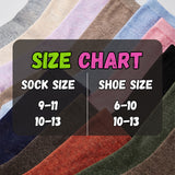 Colorful Solid Crew Socks - 12 Pairs