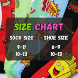 Pizza and Fries Burger Socks - 12 Pairs