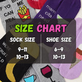 Colorful Fun Saying Socks - 12 Pairs
