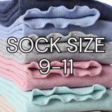 Solid Color Ruffle Socks - 6 Pairs