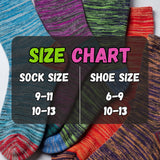 Vintage Colors Women's Plus Size Socks - 12 Pairs