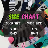Cute Cat Socks - 12 Pairs