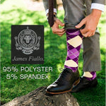 Men's 12 Pairs Casual Novelty Blushing Palette Colorful Patterned Dress Socks for Men - Socks