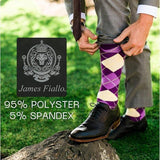 Men's 6 Pairs Casual Novelty Symphony Colorful Patterned Dress Socks for Men - Tipi Toe Socks