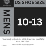 JAMES FIALLO Men's 6-Pairs Fun Low Cut Athletic Football Star Stripes Patterned Running Socks For Men