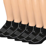 RONNOX Men's 6-Pairs Low Cut Running & Athletic Performance Tab Socks Medium/Large MRLT21-A-ML - Tipi Toe Socks