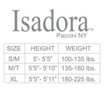 Isadora Paccini Women's Black Opaque Shaper Tights - 120 Denier High-Waist Control Top Pantyhose for Slimming and Comfort - Socks