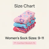 Valentine's Fuzzy Socks Size